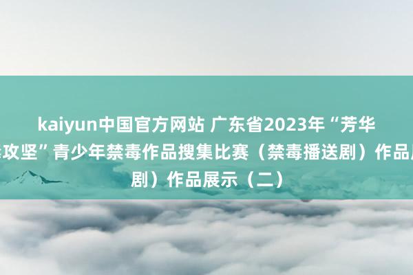 kaiyun中国官方网站 广东省2023年“芳华助力·禁毒攻坚”青少年禁毒作品搜集比赛（禁毒播送剧）作品展示（二）