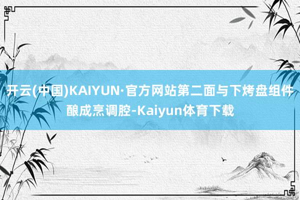 开云(中国)KAIYUN·官方网站第二面与下烤盘组件酿成烹调腔-Kaiyun体育下载