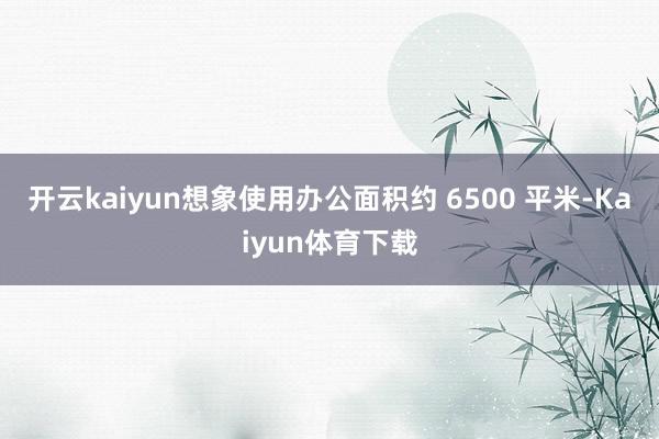 开云kaiyun想象使用办公面积约 6500 平米-Kaiyun体育下载