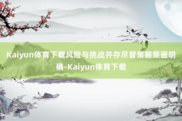 Kaiyun体育下载　　风险与挑战并存　　尽管策略策画明确-Kaiyun体育下载